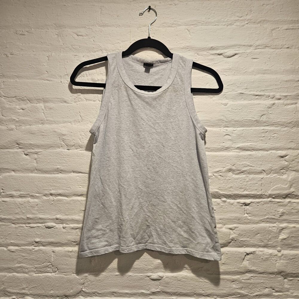 J.Crew Womens Light Blue Heather Slub Tie Knotted Open Back Tank Top, Size Small